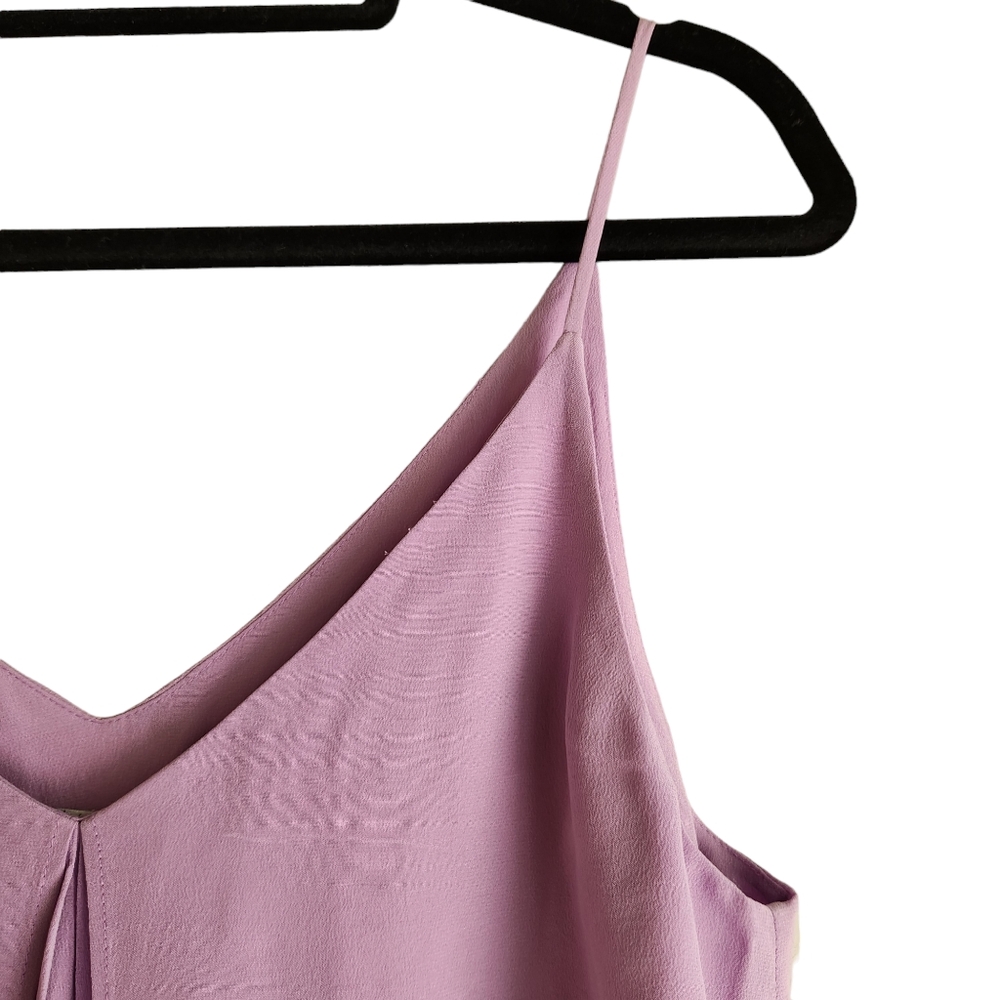 Joie Silk Split Tank Top - Light Lavender - Picture 5 of 8